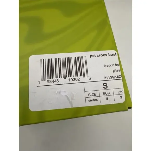 Bark Box Crocs Dog Shoes Pink Dragonfruit Size Small Complete Set New in Box - Picture 11 of 11